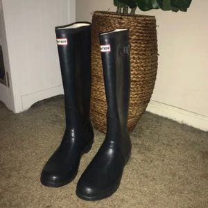 Navy Hunter Boots size 11